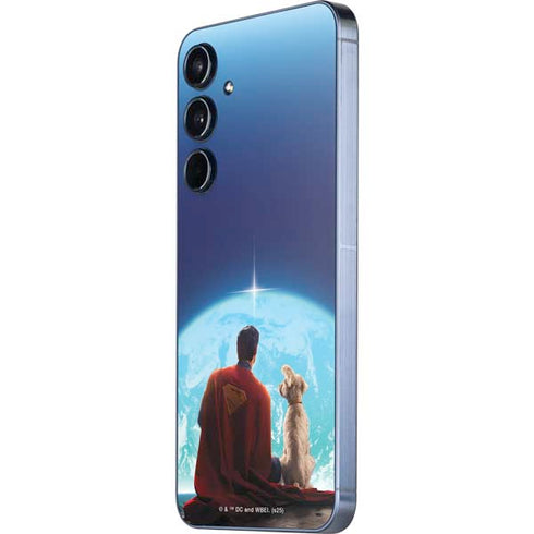 Superman 2025 Superman & Krypto watch the Earth Galaxy A36 5G Skin
